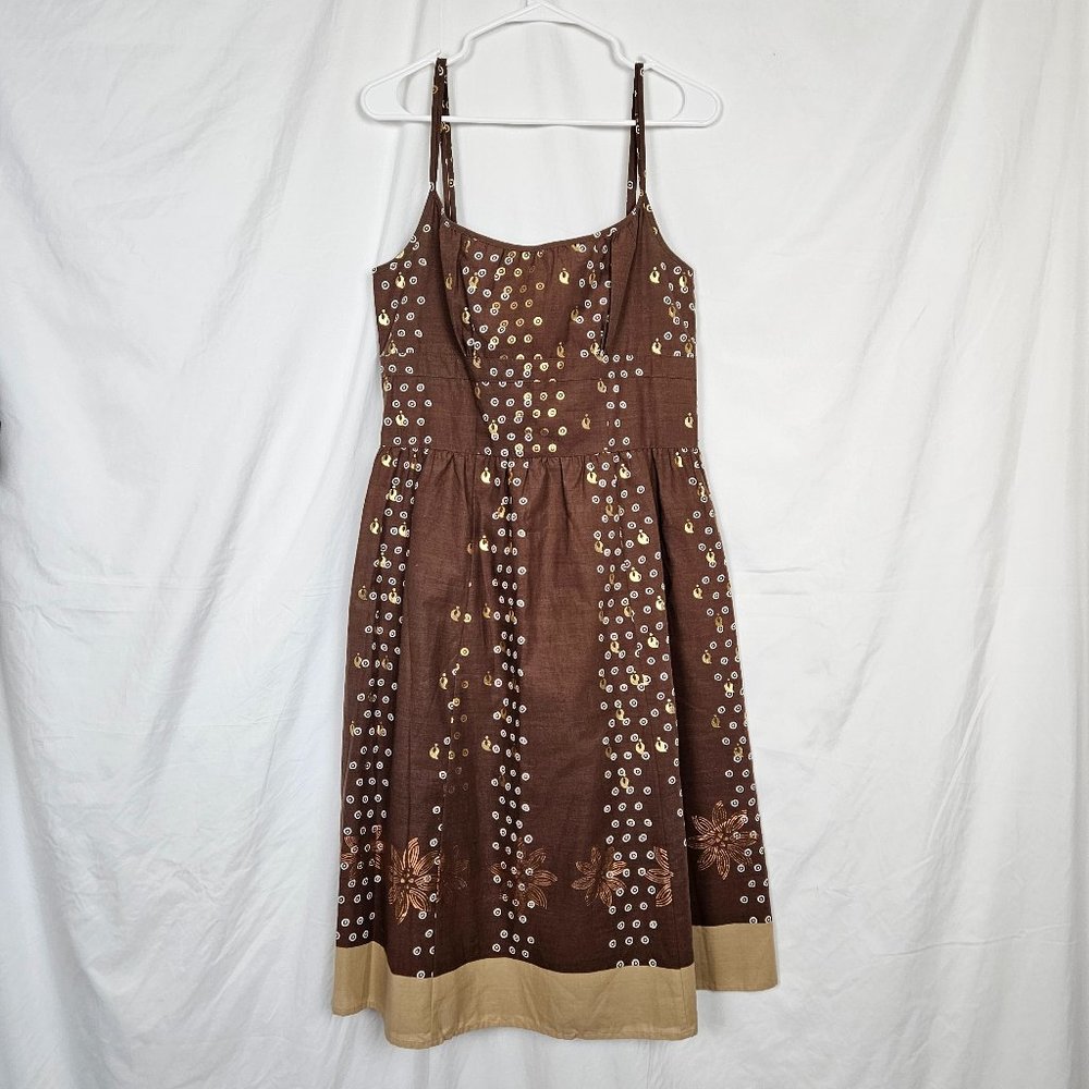 LOFT Brown Floral Dress